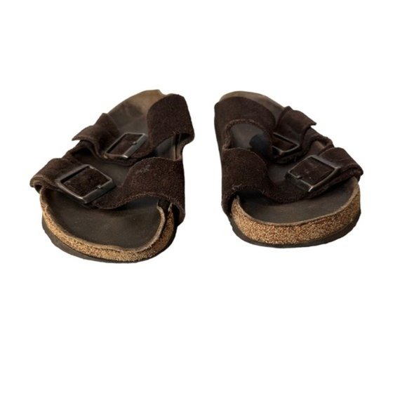 Birkenstock Brown Arizona Leather Sandal Flip Flop size 40 9/ 9.5 - Picture 8 of 13